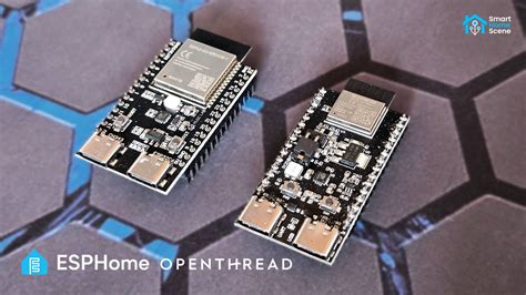 Esphome thread example.  Currently, ESP32-C6 and ESP32-H2 boards can be used because...