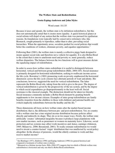 Esping-andersen welfare state pdf