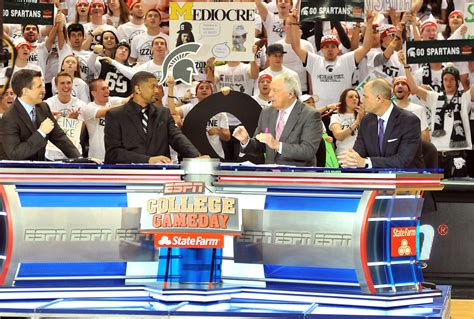 College GameDay (branded as ESPN College GameDay covered by State Farm for sponsorship reasons) is an ESPN program that covers college basketball and is a spin-off of the successful college football version.