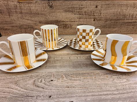 Espresso Cups Black Gold - Etsy