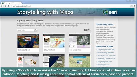 For more information about the transition from classic Esri Story Maps to the new ArcGIS StoryMaps, see Esri Story Maps: Now in mature support. A Story Map Journal is an ideal choice when you want to combine narrative text with maps, media, and other embedded content to tell a story. A Map Journal contains entries, or sections, that …. 