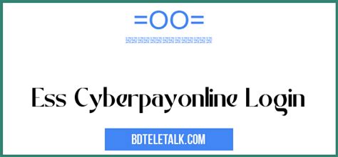 Ess Cyberpayonline Login