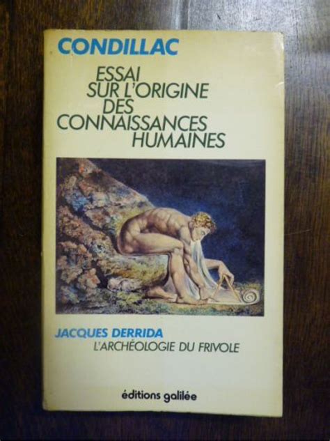 Essai sur l'origine des connaissances humaines. - The safe and sane guide to teenage plastic surgery by frederick lukash.