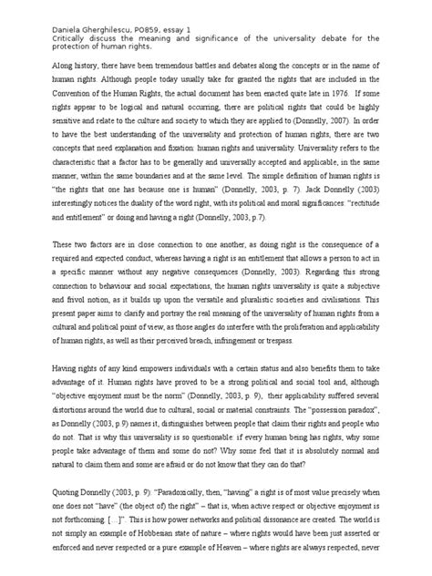 Essay: Human Rights in China 5 pages