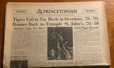 Essay: Remembering the Last Time Princeton Made the Sweet 16 …