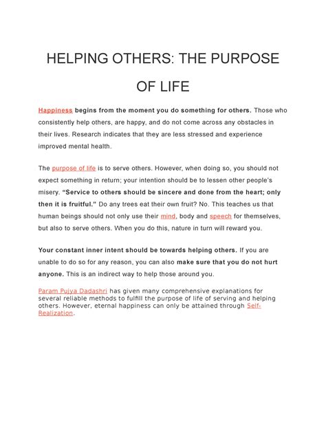 Essay Helping Others: Just Help And Change Your Life …