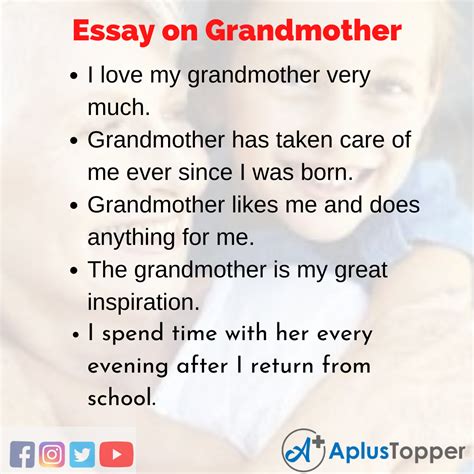 Essay On Why I Admire My Grandmother - 765 Words Cram