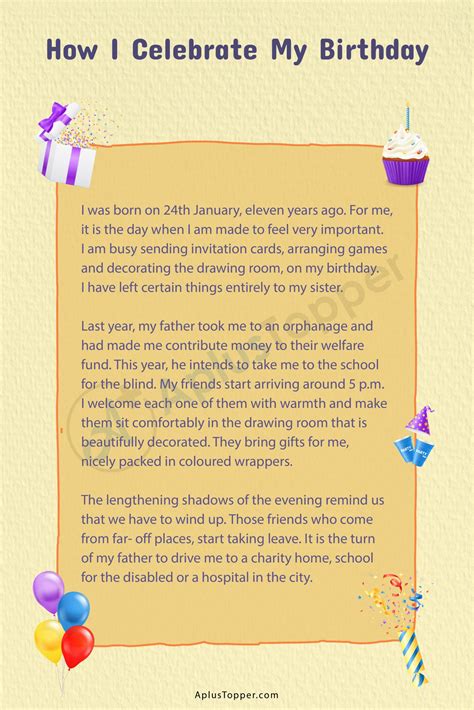 Essay about My Birthday Party Speech about My …