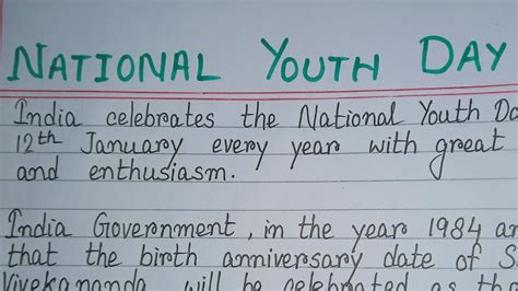 Essay on National Youth Day in English For Students