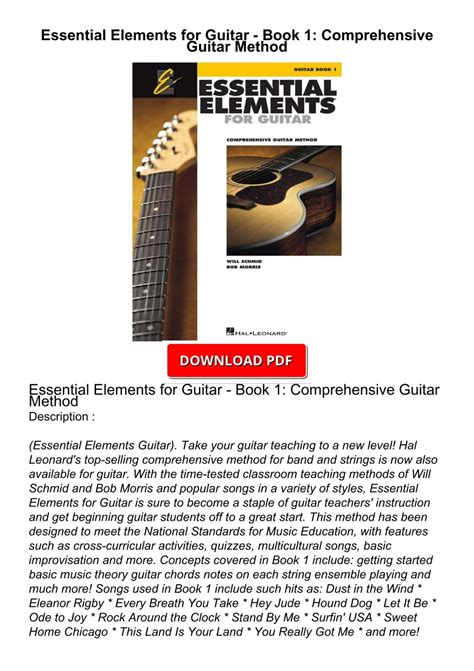 Essential Elements Guitar Book 1 Pdf