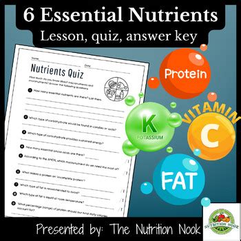 Essential Nutrients Epidemic Answers