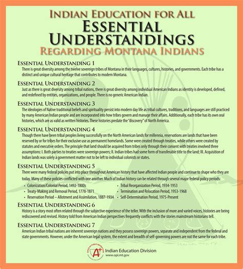 Essential Understandings Key Concepts - opi.mt.gov