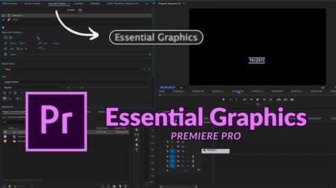 Essential graphics premiere pro. 1 - the Essential Graphics 16:05 CC 2020 Update - Underlin...