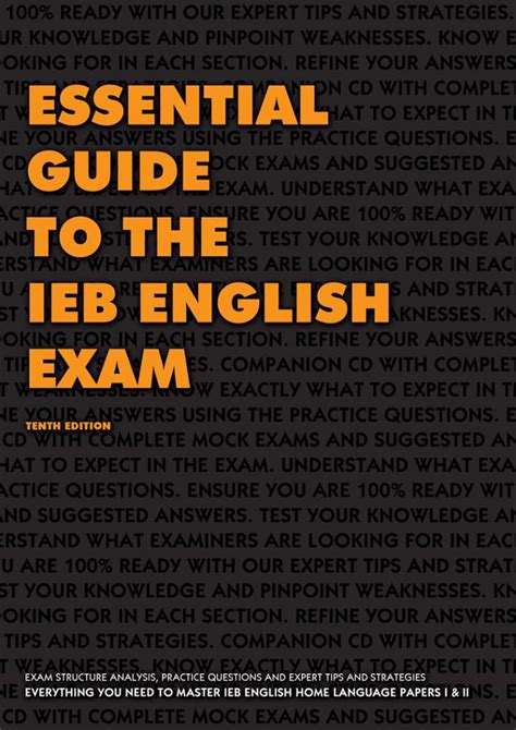Essential guide to the ieb english exam. - Mini cooper s r56 owners service manual.