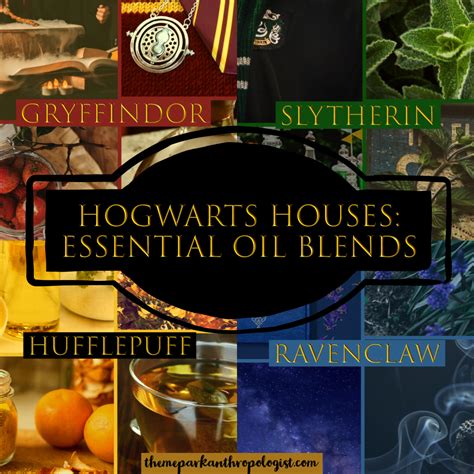 Essential oil Hogwarts House Blends for Potterheads