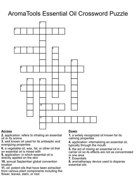 Today's crossword puzzle clue is a quick one: Fragrant essential oil. We will try to find the right answer to this particular crossword clue. Here are the possible solutions for "Fragrant essential oil" clue. It was last seen in British quick crossword. We have 2 possible answers in our database. Sponsored Links. Possible answers: A. T. A. R. O. T.. 