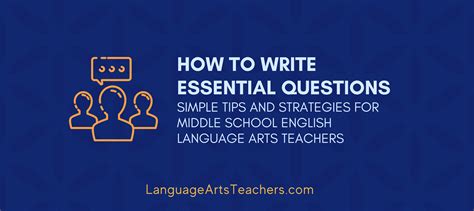 Essential questions for grammar