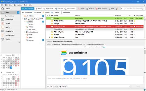 EssentialPIM - An Email Client and Organizer. Try It for Free!