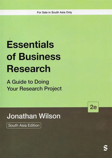 Download Essentials Of Business Research A Guide To Doing Your Research Project By Jonathan  Wilson