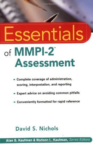 Download Essentials Of Mmpi2 Assessment By David S Nichols