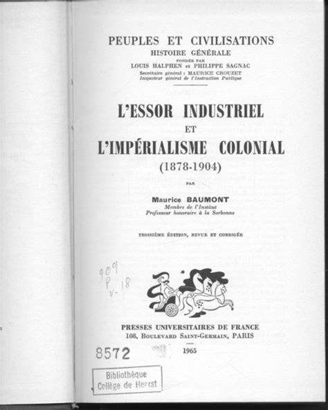 Essor industriel et l'impe rialisme colonial (1878 1904). - Supply chain management demystified by john m mckeller.