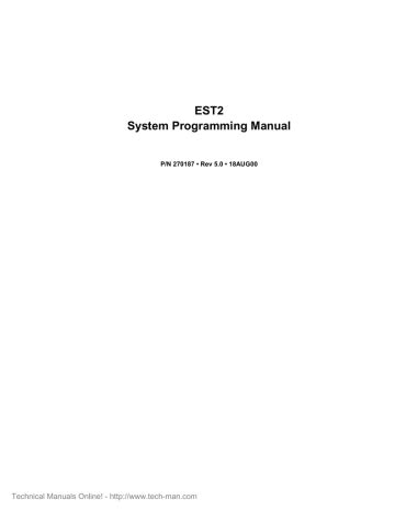 Est2 system programming manual from the panel. - Moto guzzi griso 1100 workshop repair service manual.