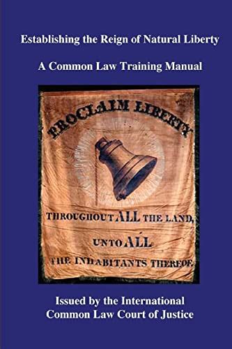 Establishing the reign of natural liberty a common law training manual. - Sony ccd tr705e video camera service manual.