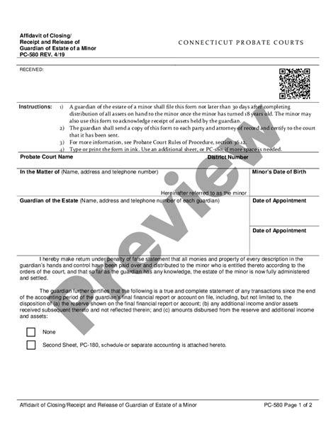Estate Receipt And Release Form For Beneficiaries Distribution Of Funds