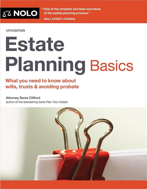 Read Estate Planning Basics By Denis Clifford Attorney