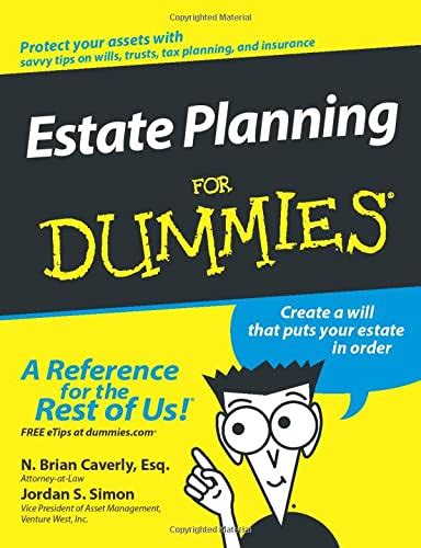 Download Estate Planning For Dummies By N Brian Caverly
