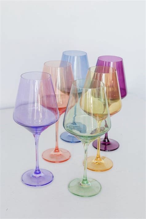 Estelle colored glass. In October 2019, she launched Estelle Colored Glass, a line of heirloom-quality, handblown glasses and cake stands in vibrant hues like fuchsia, royal blue, amethyst and … 
