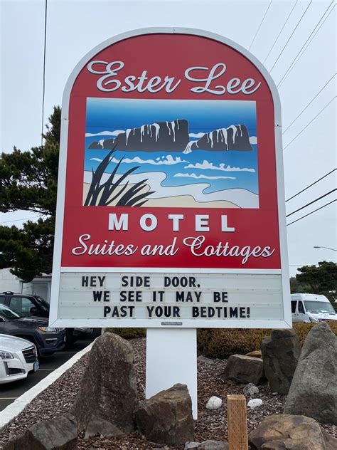 Ester lee motel. 3D Virtual Tours of Ester Lee Motel. Sign Up Email Club. Subscribe g-recaptcha-response. ADDRESS: 3803 SW Hwy 101 Lincoln City, Oregon 97367. PHONE: (541) 996-3606. EMAIL: 