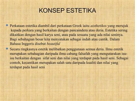 Estetika Visual Adalah