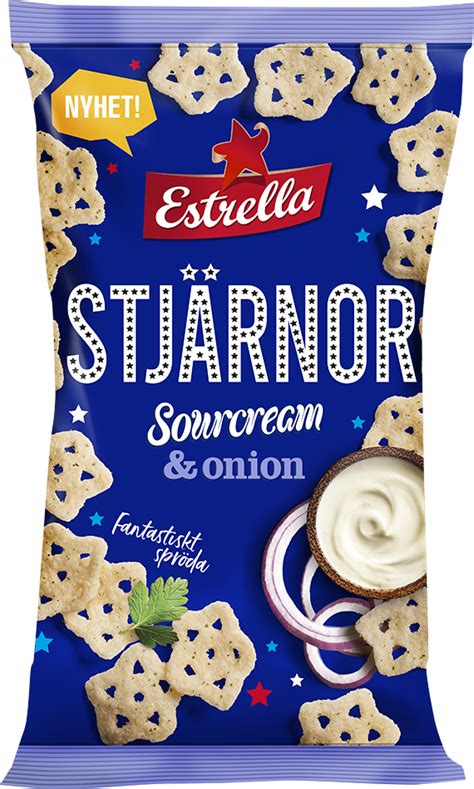 Estrella Stjärnor Sourcream & Onion Partykungen