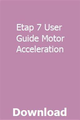 Etap 7 user guide motor acceleration. - The phantom lover high fantasy erotica.