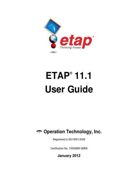 Etap user guide.  ETAP User Guide - Free download as PDF File (.  It descr...
