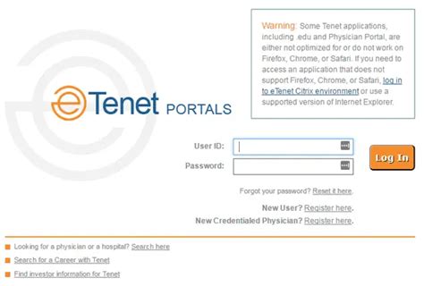 Etenet.conm. eTenet Password Reset. Control My PC. Control My PC - Log Me In. This Tenet Healthcare computer system is provided for official Tenet business only. By using this system, you are providing your EXPRESS CONSENT to abide by all Tenet. policies and procedures and all applicable laws and regulations. 