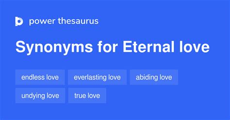 Eternal Love Synonyms