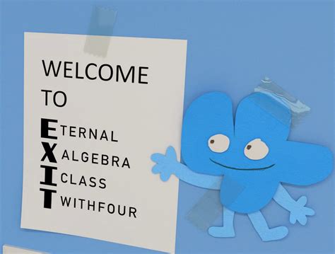 4 (Battle for BFDI) Four (Battle for BFDI) X (Battle For Dream Island) X (Battle for BFDI) Pencil (Battle For Dream Island) Pencil (Battle for BFDI) Nonbinary Four; Nonbinary X; Nonbinary 4; Arguing; Talking; EXIT; Eternal Algebra Class with Four; Feelings; Summary. X and Four have a typical couple talk while trying to review the script for the .... 