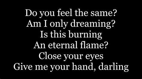 Eternal flame lyrics. Things To Know About Eternal flame lyrics. 
