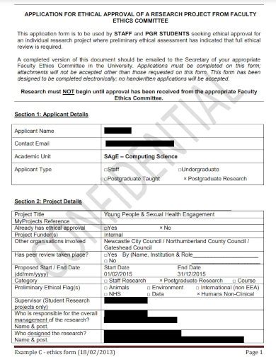 Ethical Review Faculty of Health and Social Sciences