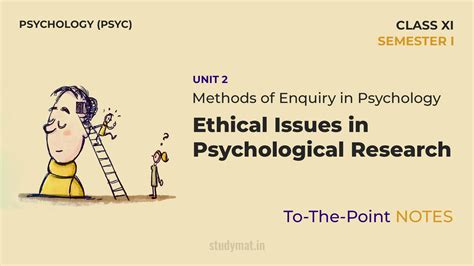 Ethical issues in psychological research