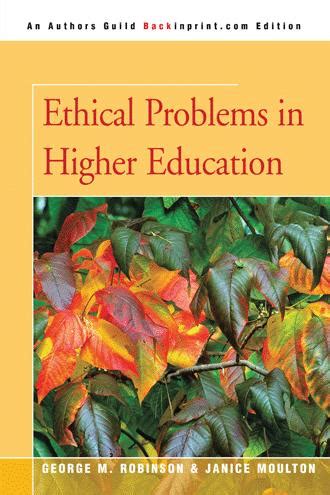 Full Download Ethical Problems In Higher Education By George M Robinson