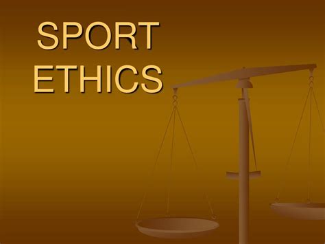 And ethics in sport is not solely the domain of the athlete. It applies to everyone involved: coaches, managers, administrators, and health professionals and sports scientists. "It is the athletes whose behaviour is most visible. When sport is really big business, quite often athletes are criticised if they don't have good ethical conduct.
