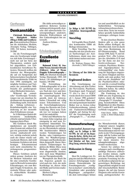 Ethik und Gentherapie - Ärzteblatt