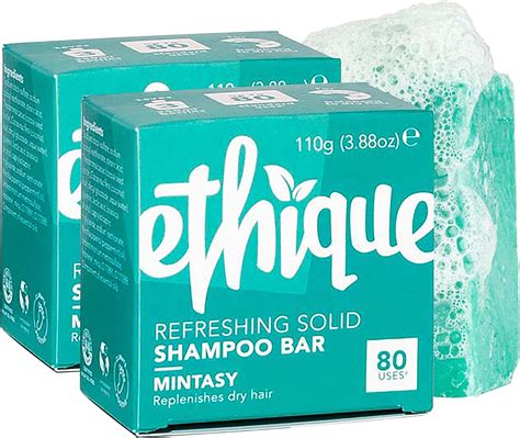 Ethique Mintasy Refreshing Solid Shampoo Bar for Balanced to …