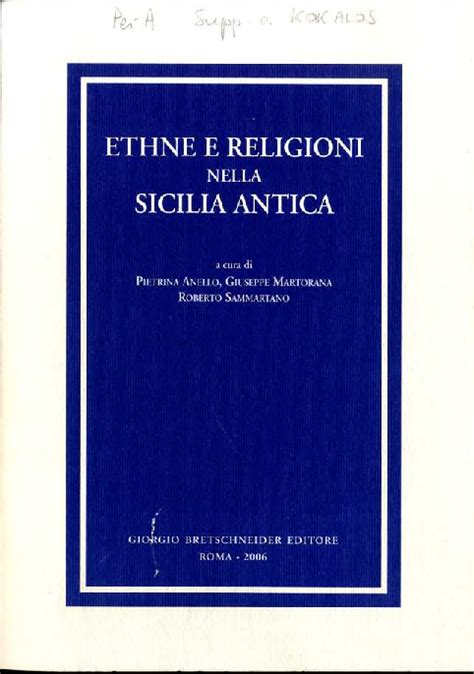 Ethne e religioni nella sicilia antica. - A handbook of tropical paediatrics macmillan tropical community health manuals.