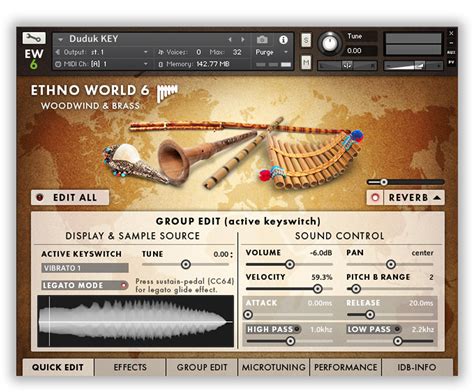 Ethno World 6 Instruments Sound Effects Library