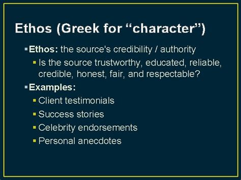 Ethos greek. Ethos ( / ˈiːθɒs / or US: / ˈiːθoʊs /) is a Greek word meaning "character" that is used to describe the guiding beliefs or ideals that characterize a community, nation, or ideology. The Greeks also used this word to refer to the power of music to influence emotions, behaviours, and even morals. [1] 