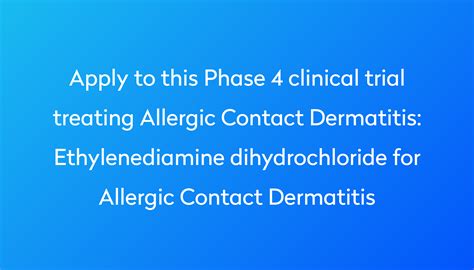 Ethylenediamine Dihydrochloride (EDD) Allergy - HealthBoards